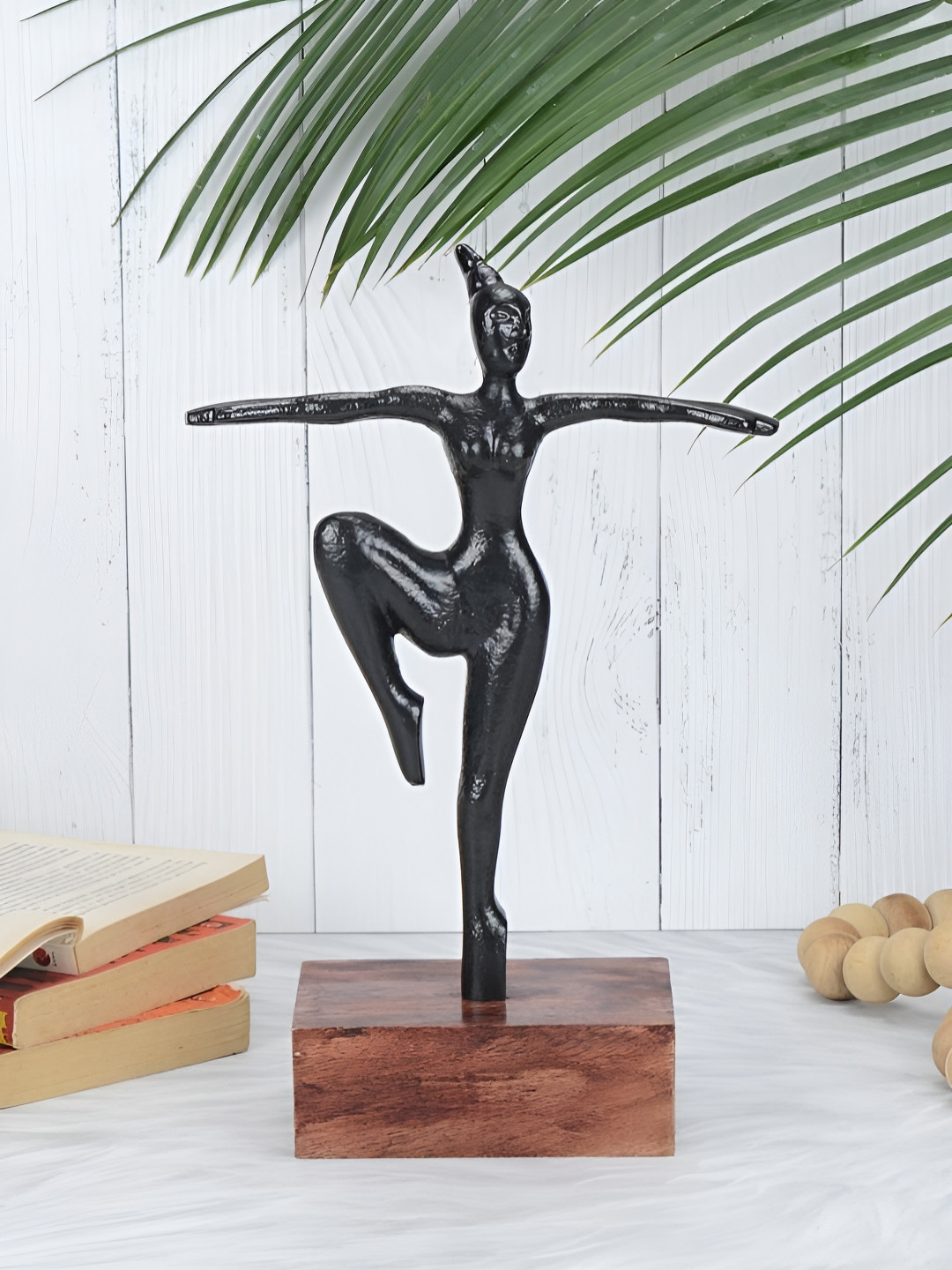 Maison Modern Balance Black Metal Metallic Living Room Medium Showpiece - 11.8 Inches