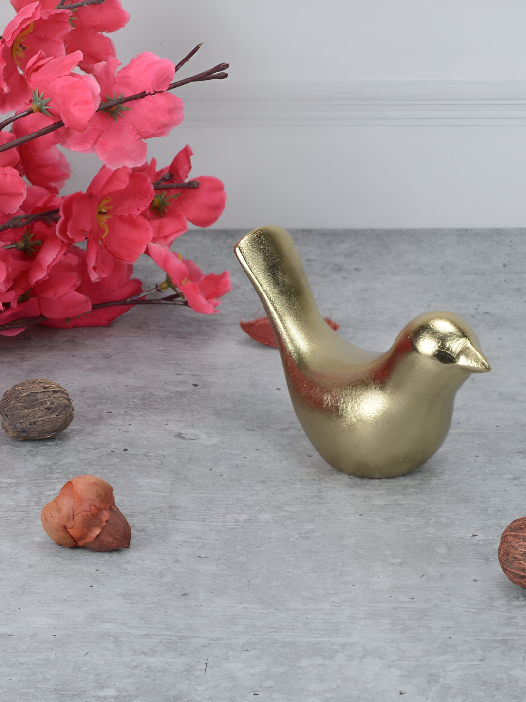 Maison Modern Elysian Avian Bird Gold Metal Metallic Living Room Medium Showpiece - 1.8 Inches