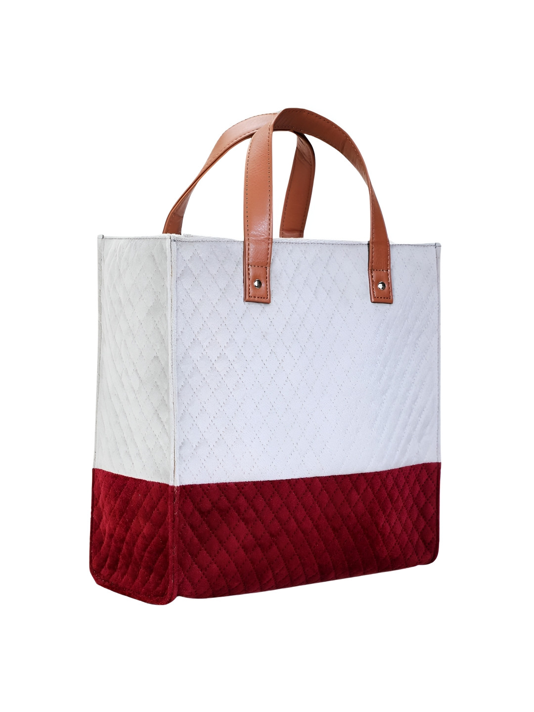 Alpna Red and White Checked Lunch bags Travel Accessory