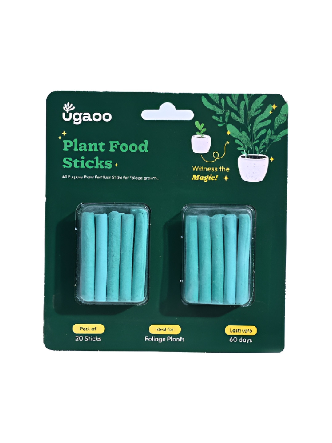 UGAOO 20-Pcs Green Plant Food Fertilizer Sticks