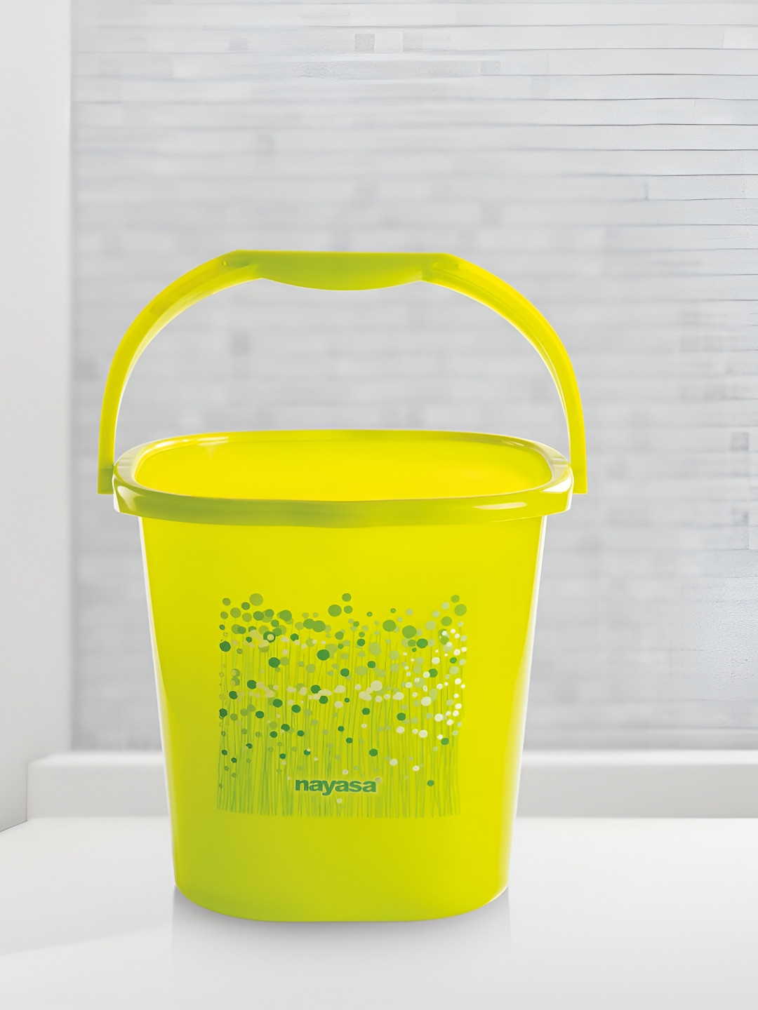 Nayasa Green Funk Plastic Bucket Strong and Durable - 18 L
