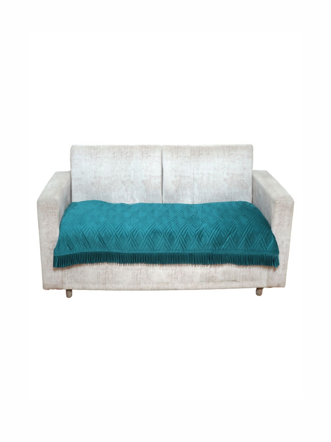 Fashion Throw Teal Velvet Sofa Cover
