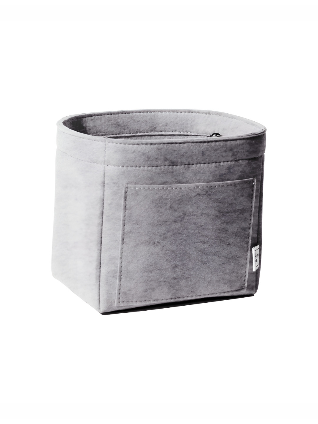 Tidy Up Cael Compact Small Felt Grey Bag Organizer With Detachable Wallet