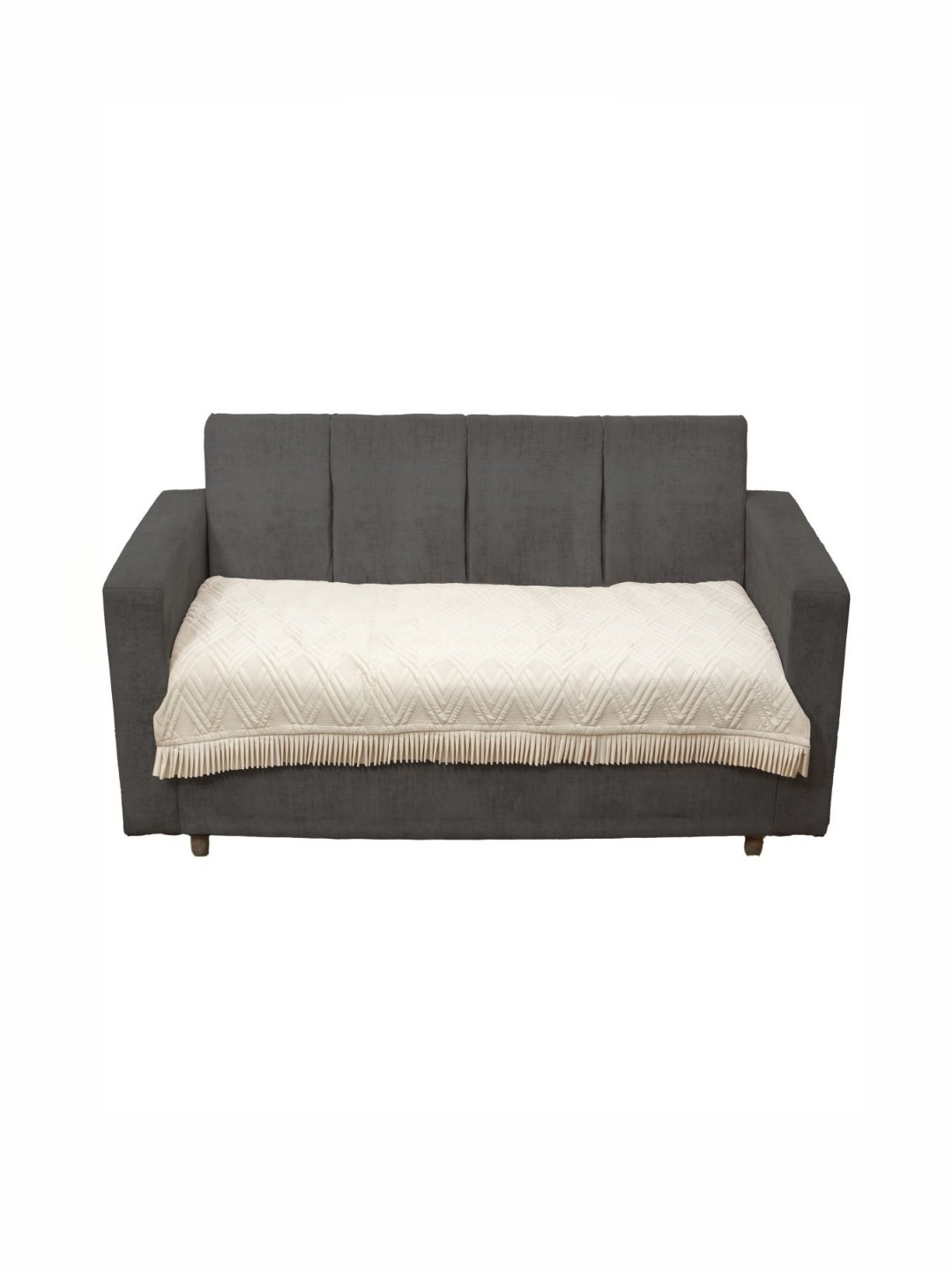 Fashion Throw Beige Velvet Sofa Cover