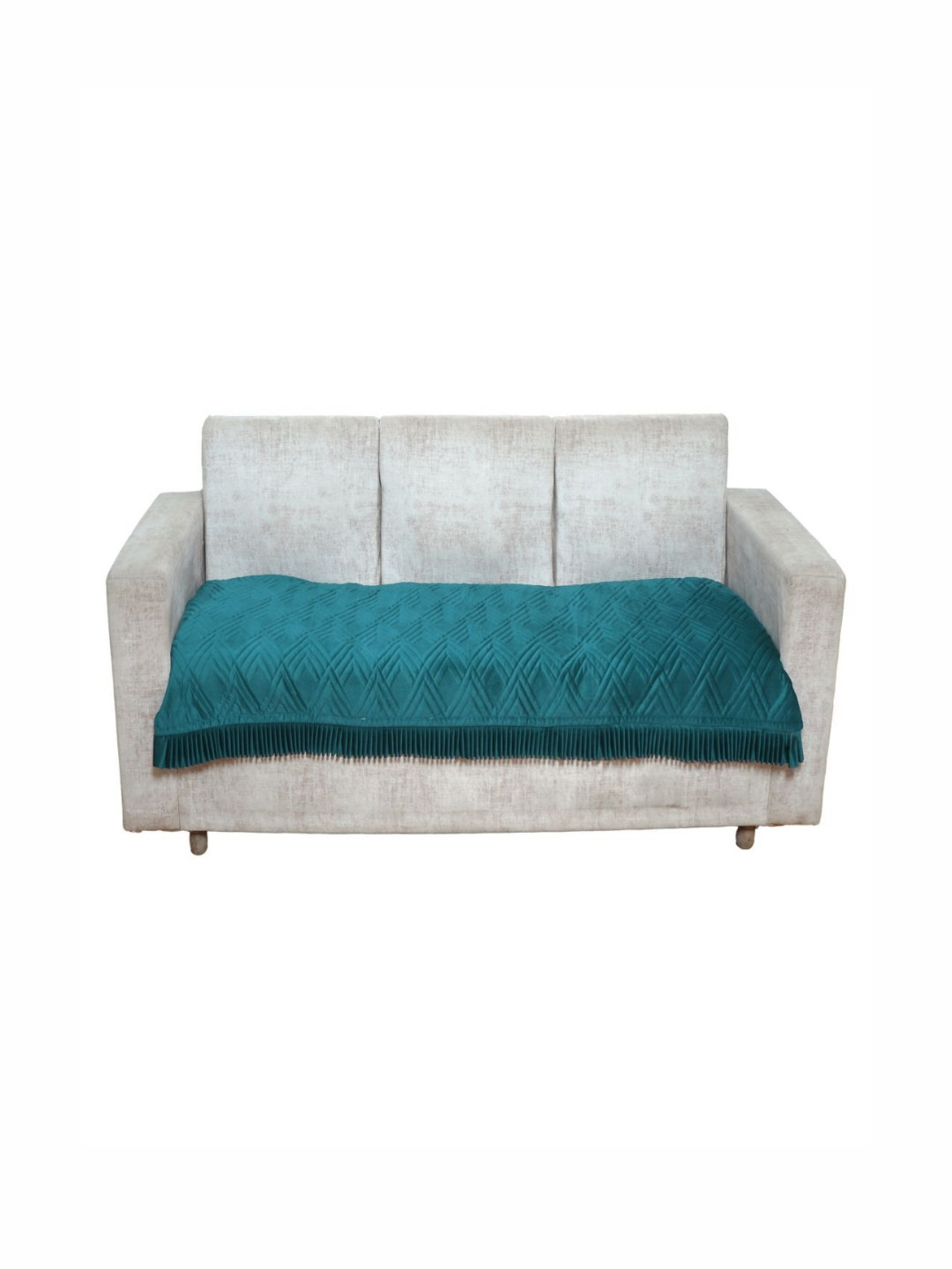 Fashion Throw Teal Velvet Sofa Cover