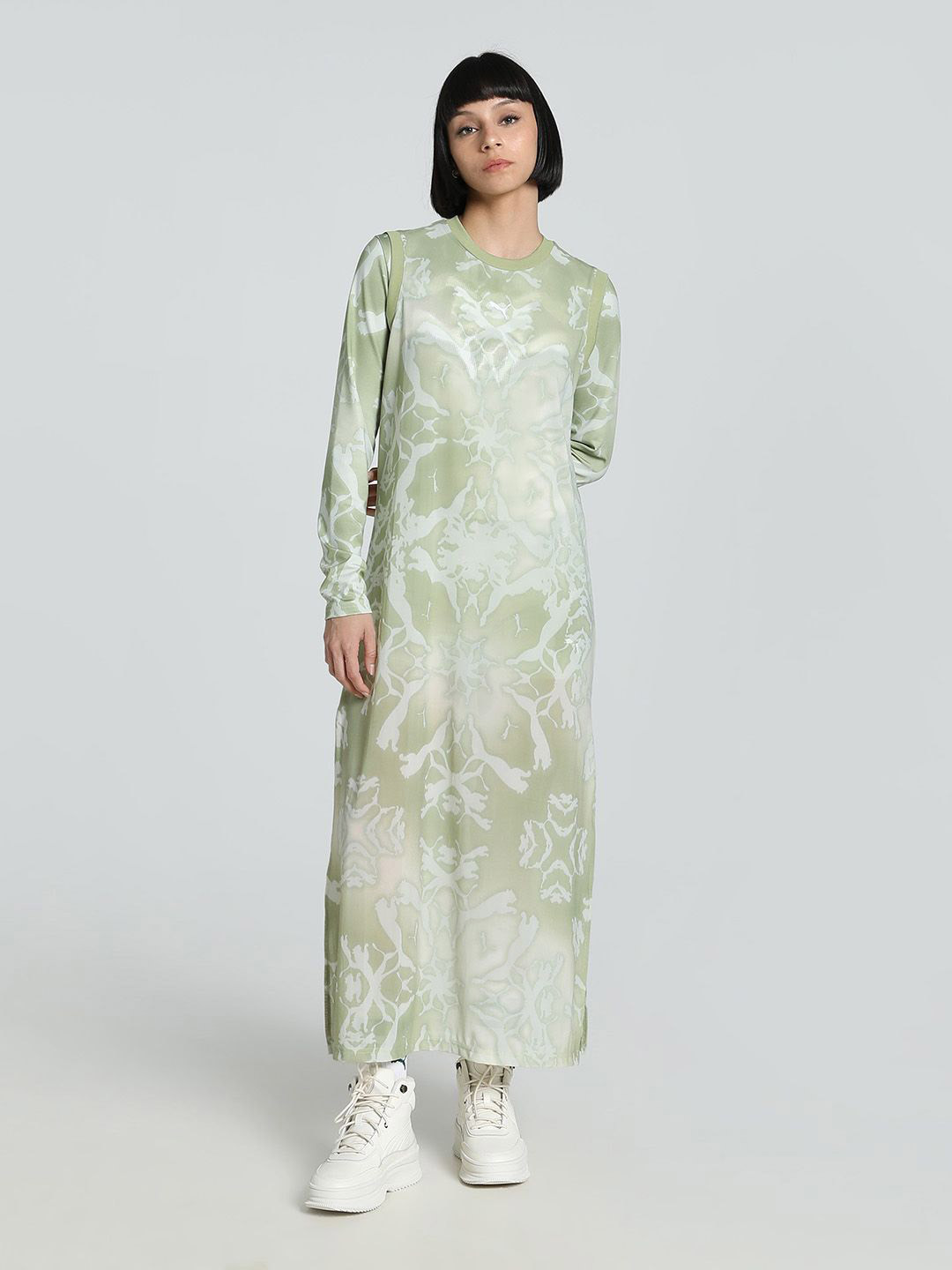 Puma DARE TO Mesh Column Women Relaxed Fit Dress