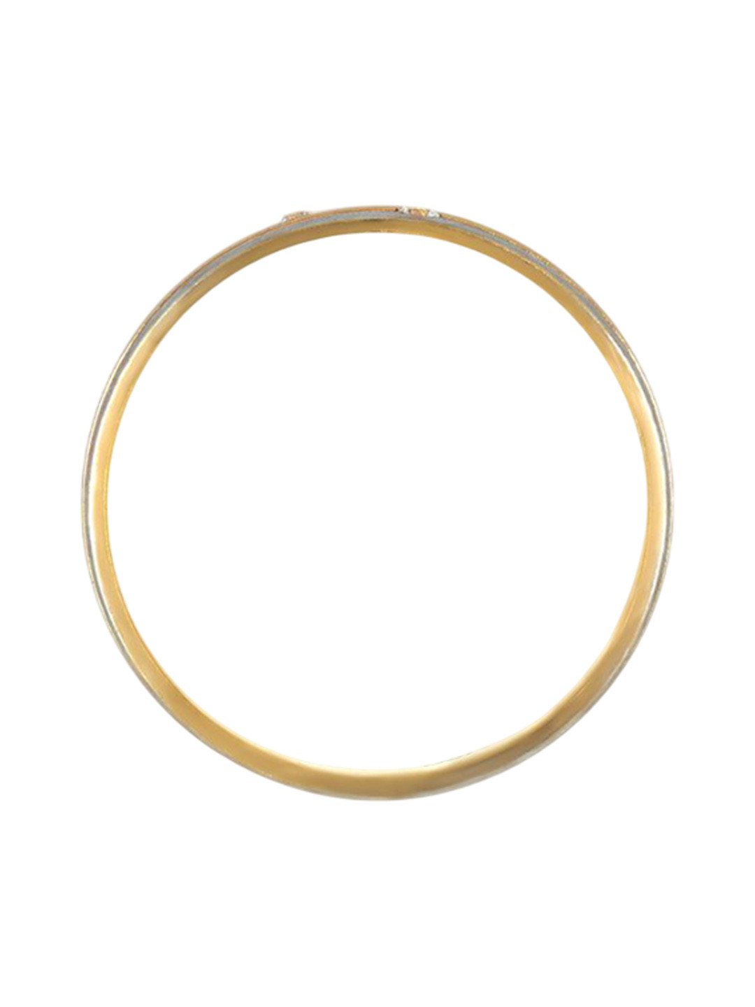 BHIMA 22K BIS Hallmark 916 Purity Yellow Gold Tri Horizon Ring for Men