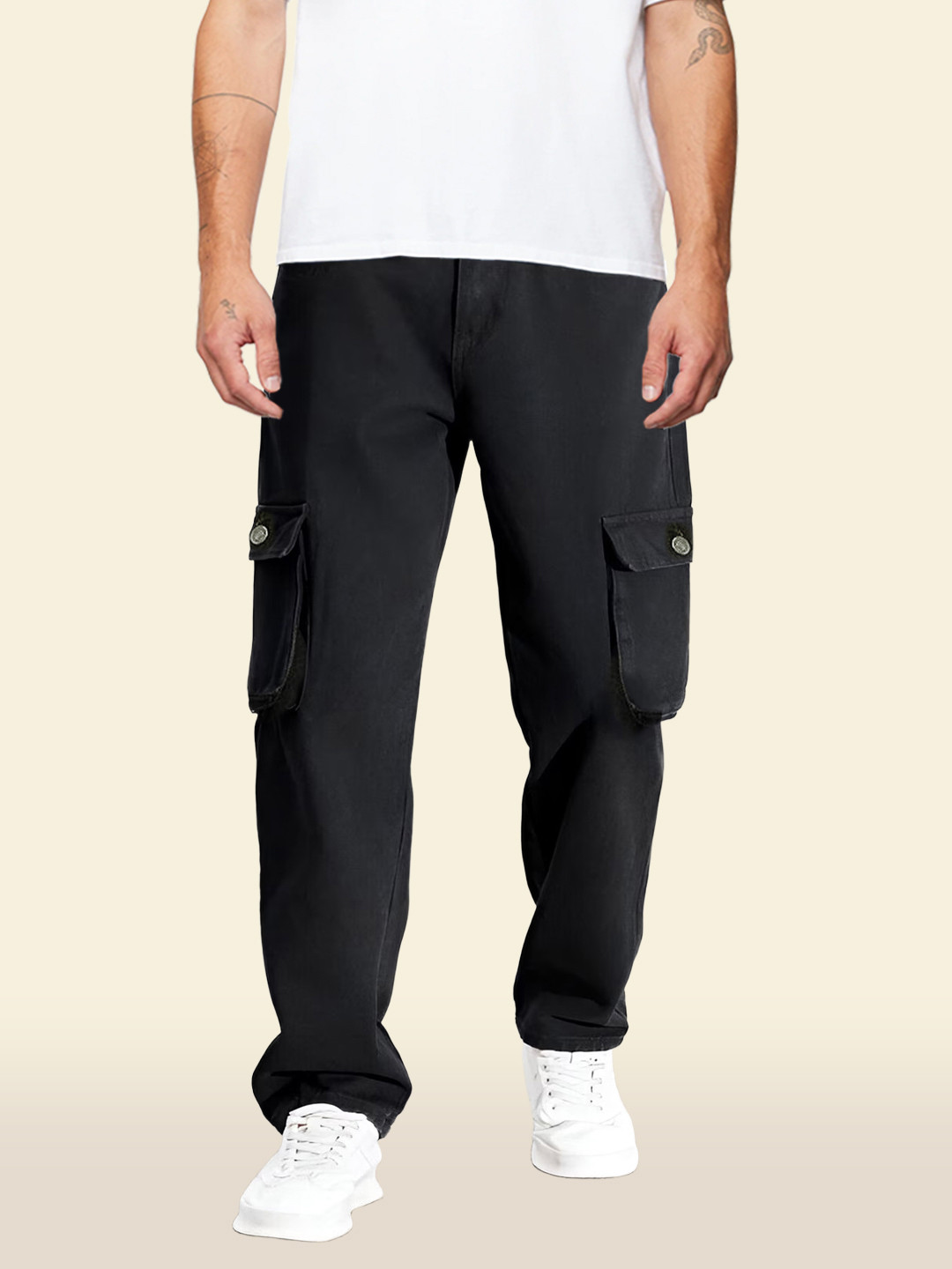 MASTERLY WEFT Men Super Regular Fit Low Distress Stretchable Jeans