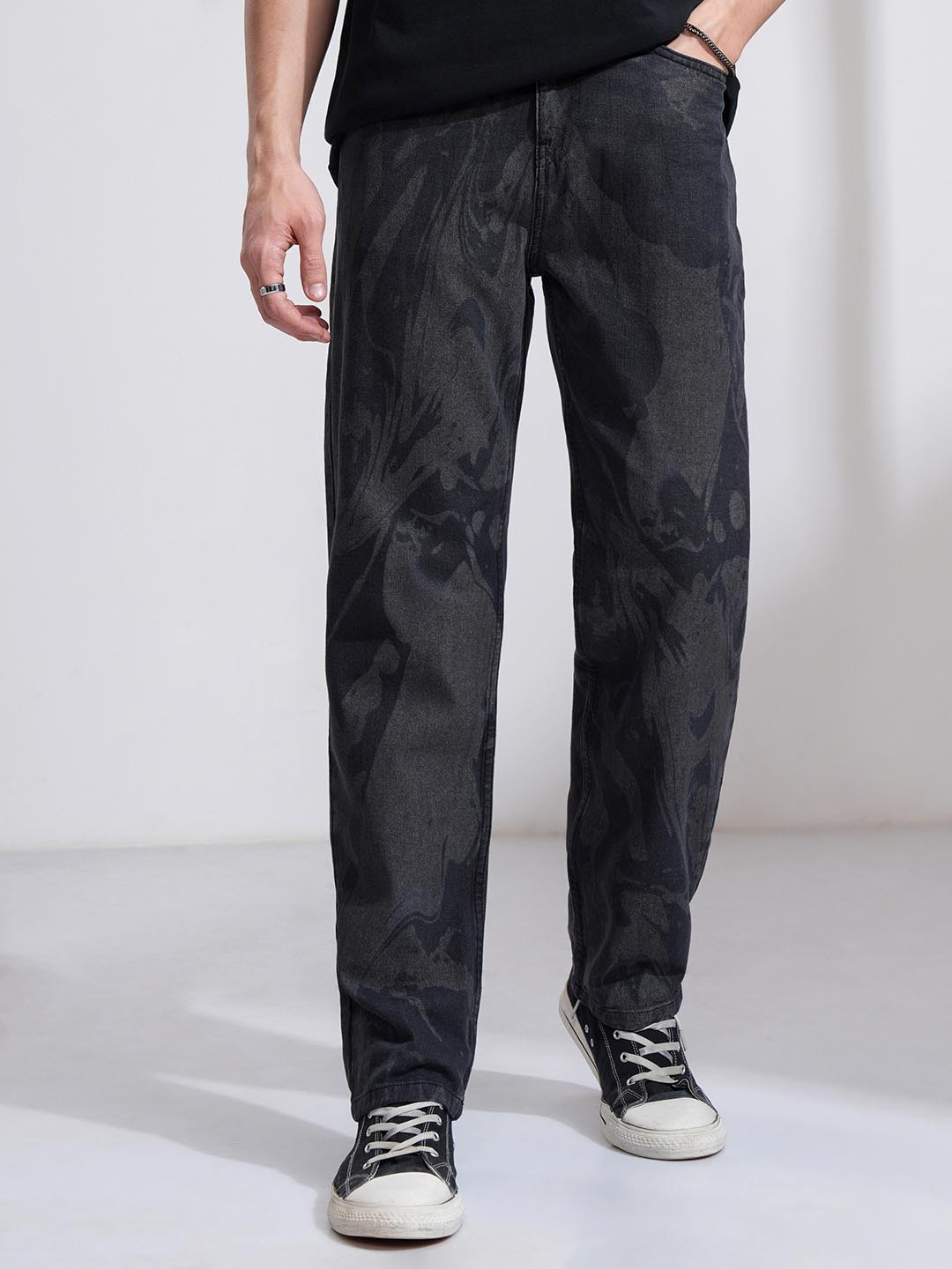 HIGHLANDER Men High Rise Relaxed Fit S dard Length Jeans