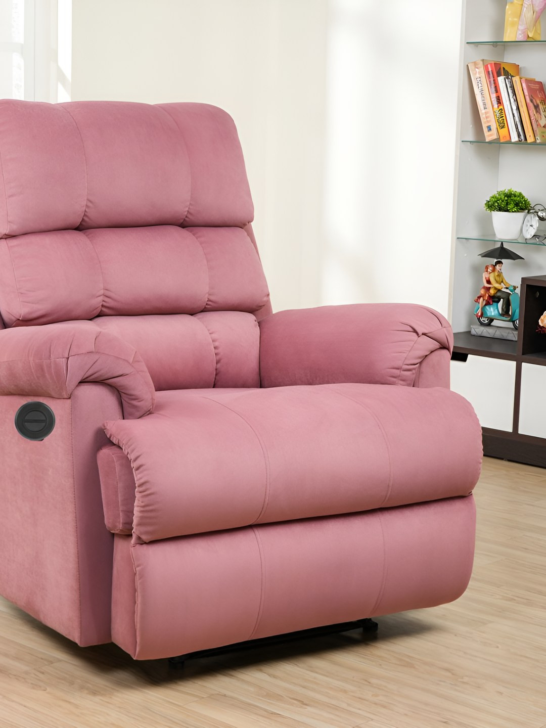SOLIS Royale - The Desired Comfort Dusty Mauve Fabric Motorized Recliner