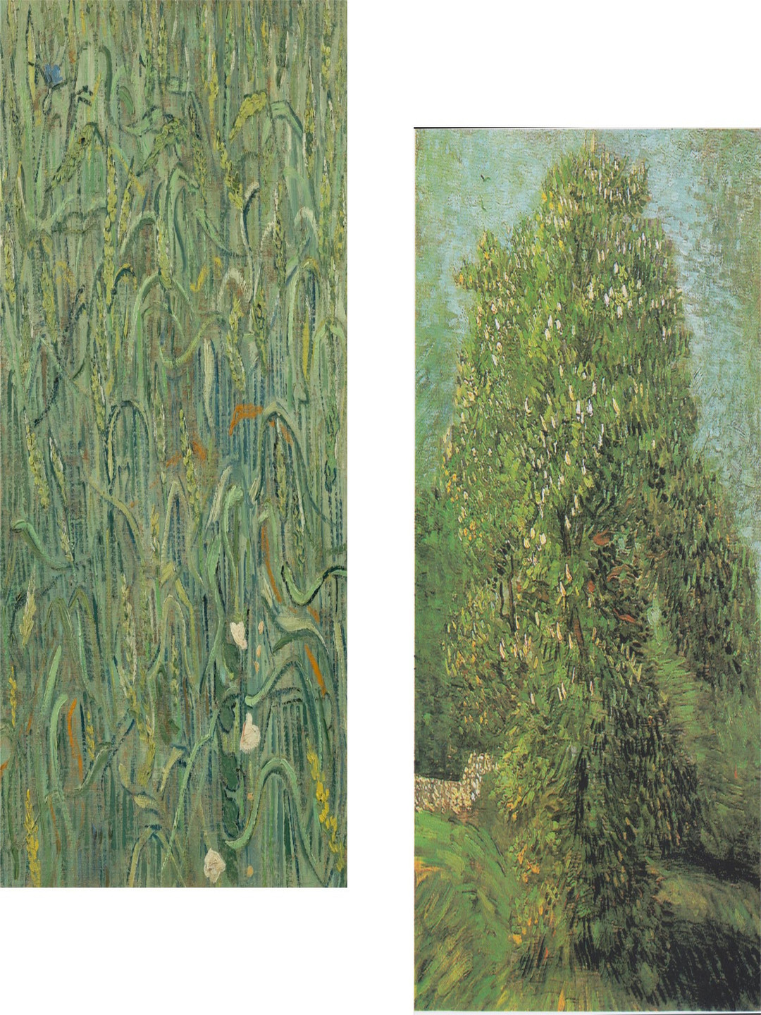 AdventuresIndia TreeIn Blossom Wood 2 Piece Wall Rectangle Paintings Wall Art-16x 21In