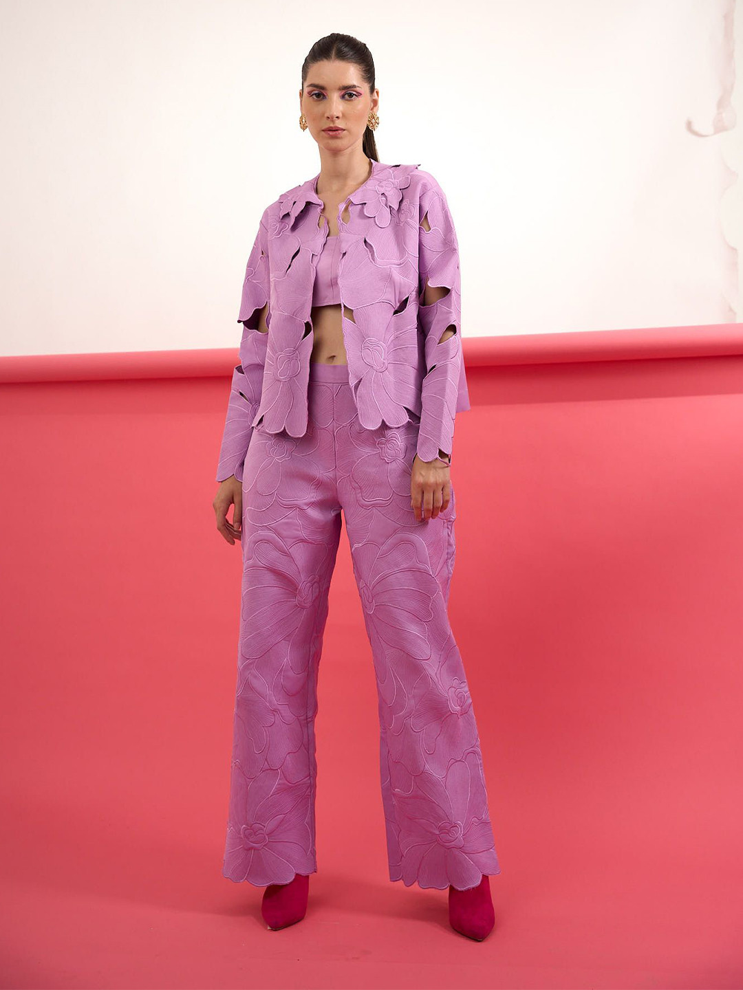 Parneet Gujral Women Self Design Shirt Style Top