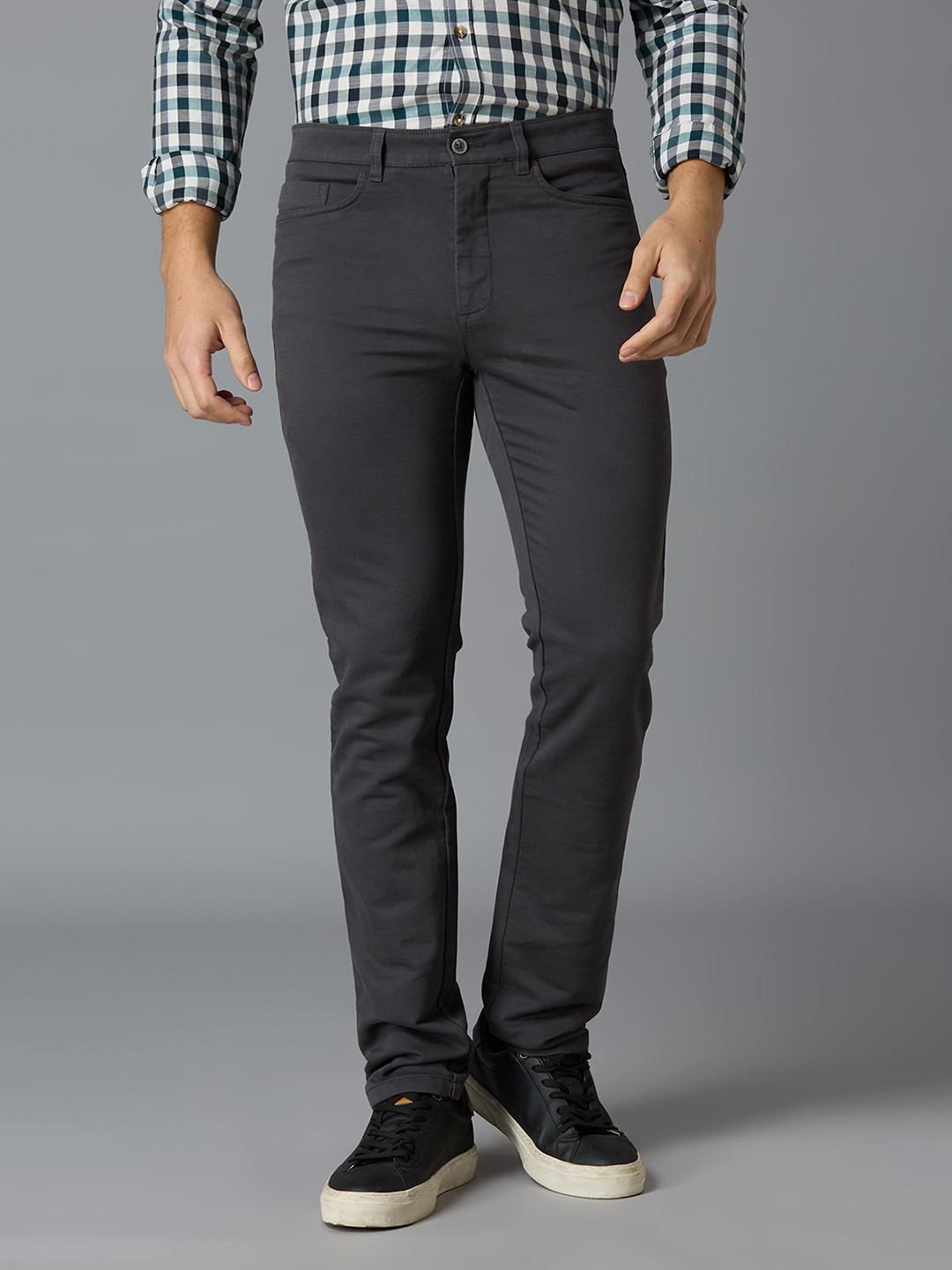 Reid & Taylor Men Tailored Mid-Rise Chinos Trouser