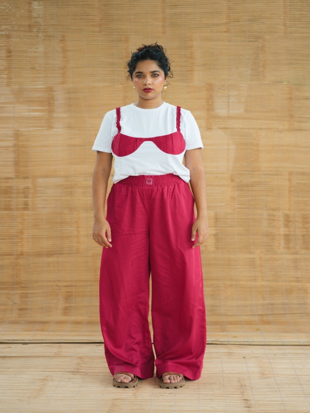 LABEL SUGAR Women Graphic Printed Round Neck Cotton Oversized T-shirt