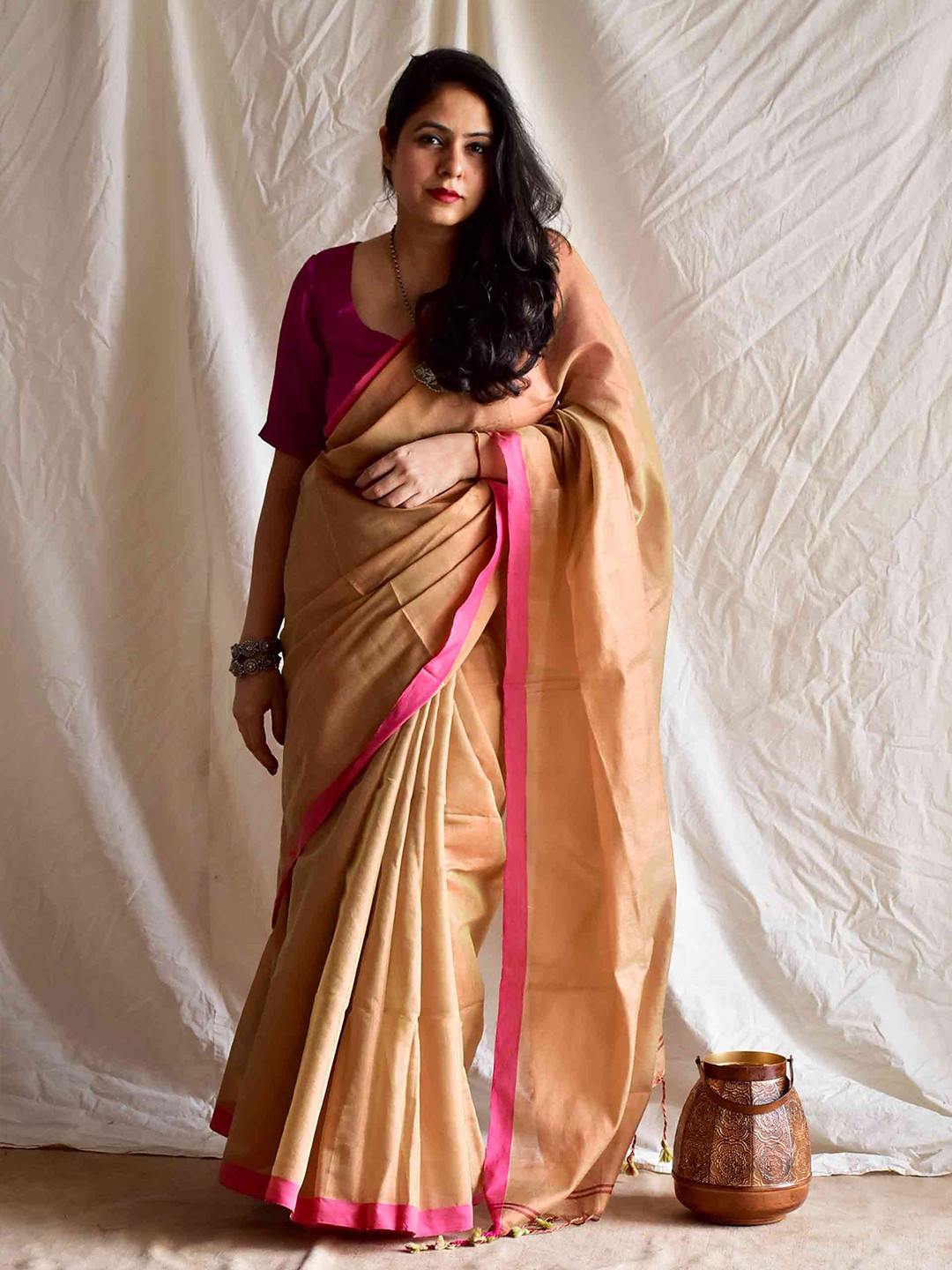 Sundarii Mehram Tissue silk saree