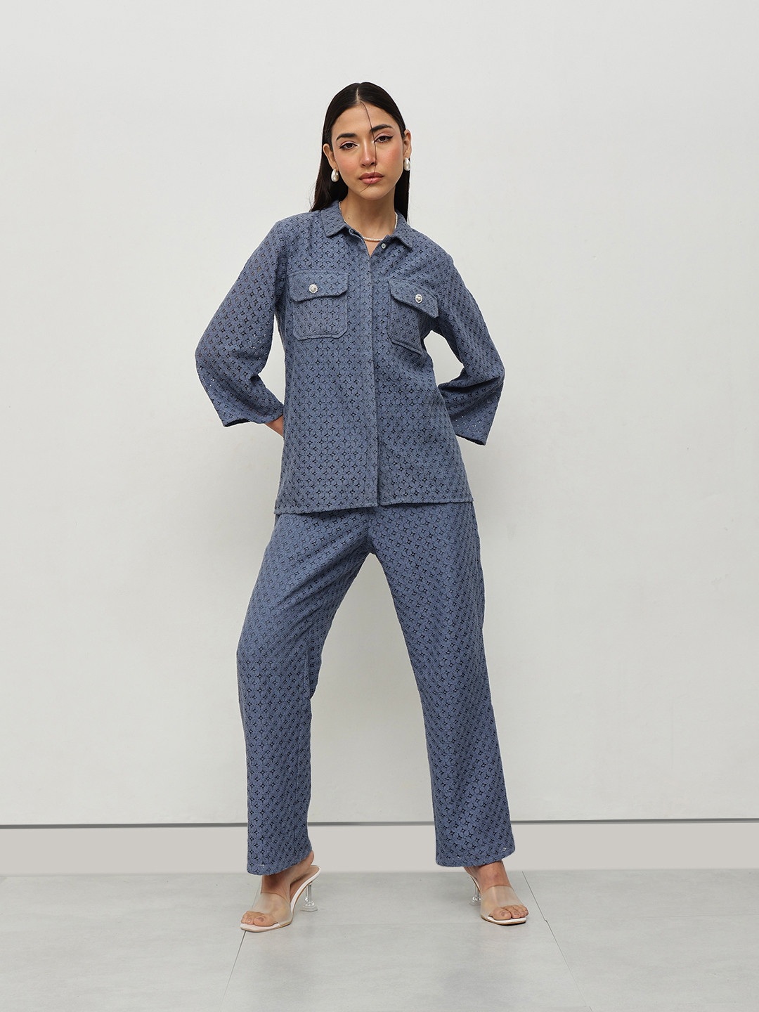 HOUSE OF S Cutwork Shirt & Trouser