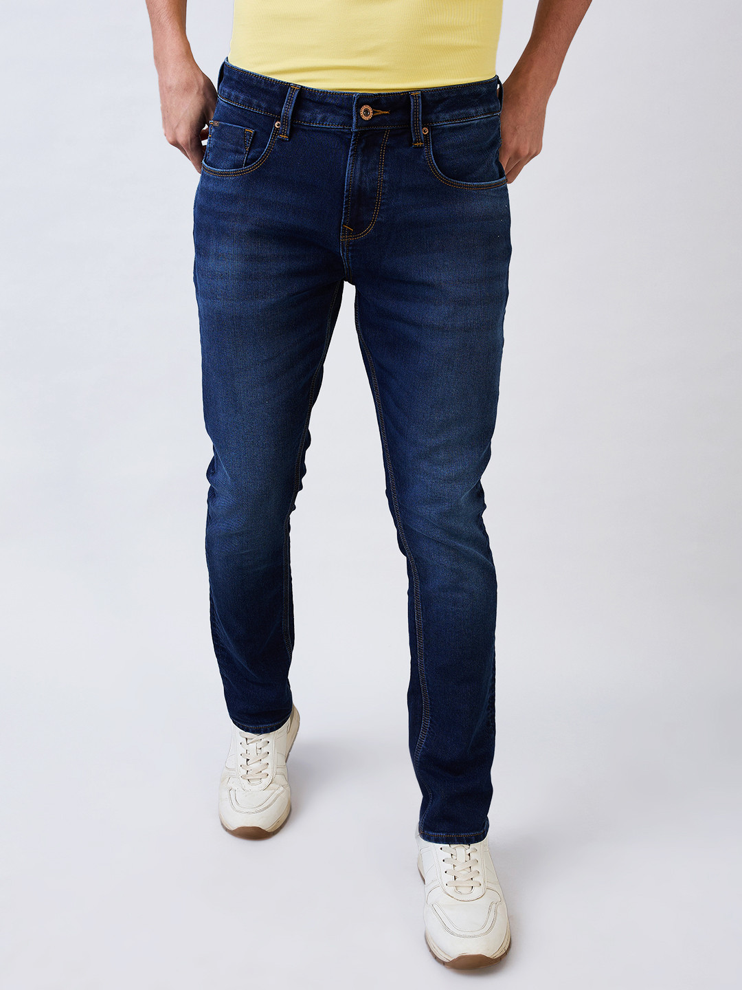 SPYKAR Men Slim Fit Low-Rise Cotton Jeans