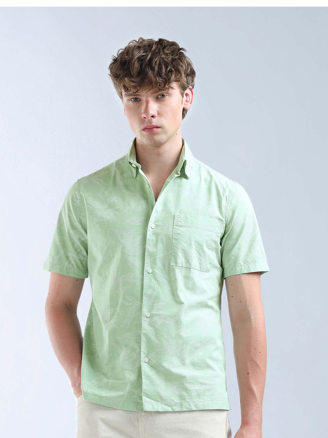 Flying Machine All-Over Printed Regular Fit Shirt