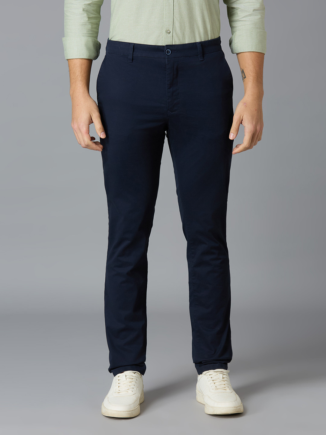 Reid & Taylor Men Relaxed Fit Tailored Trousers