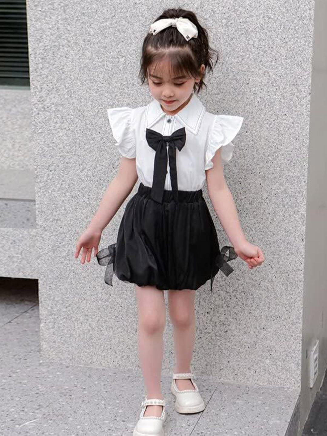 Bold N Elegant Girls Short Sleeves Shirt With Shorts