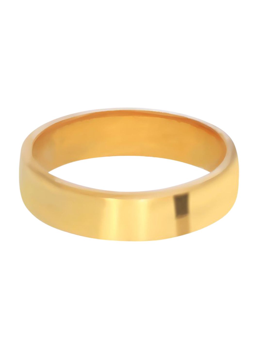 BHIMA 22K BIS Hallmark 916 Purity Yellow Gold Plain Band Ring