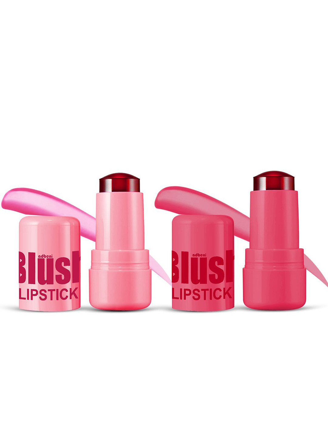 Adbeni Set Of 2 3-1n-1 Waterproof Matte Cream Blush Lipstick - 5g Each - Shade -01 - 02