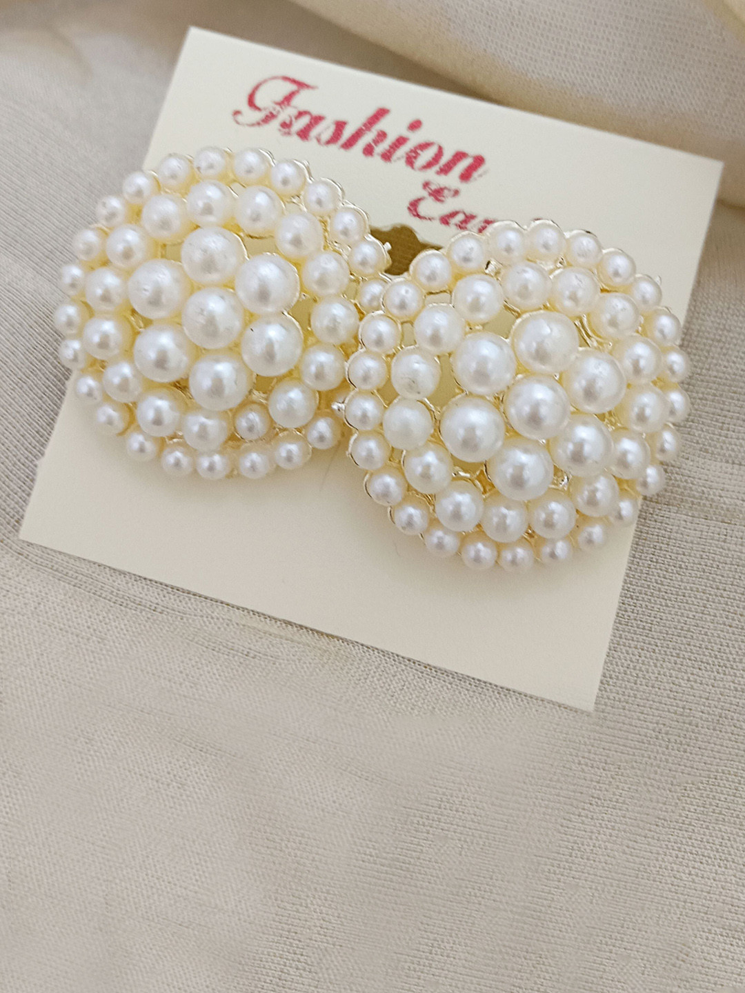 EVY Pearls Beaded Contemporary Shaped Studs