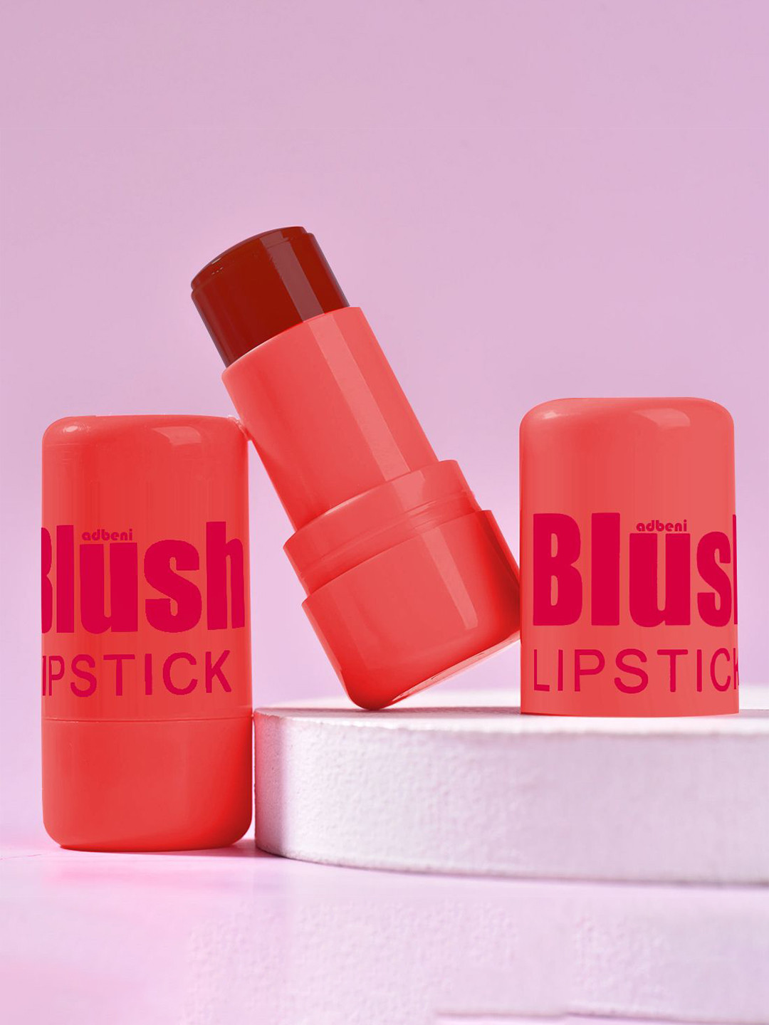 Adbeni Set Of 2 Matte 3-In-1 Eyes Cheek & Lip Blush Lipstick -5g Each - Shade -07-02