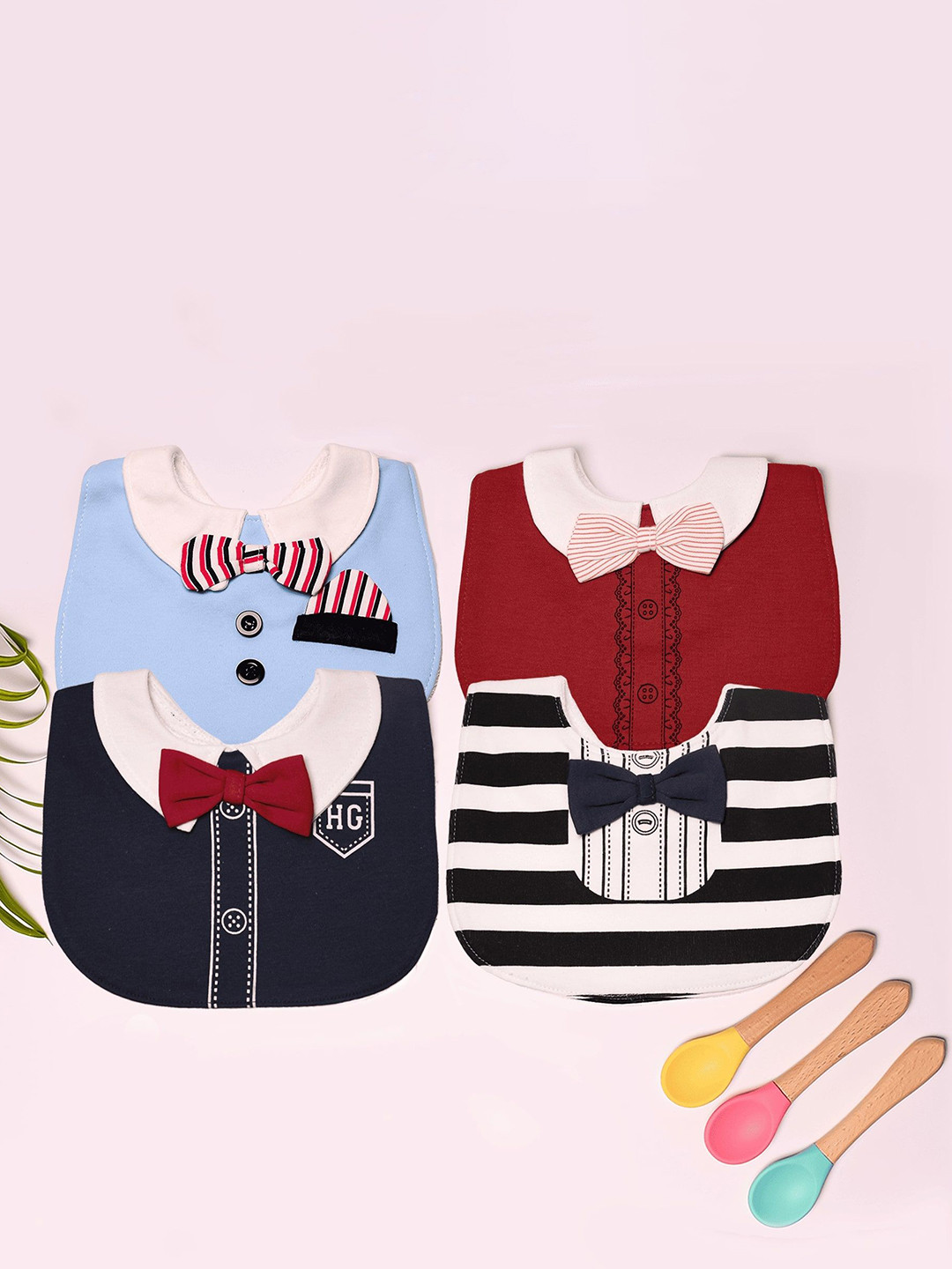 The Little Lookers Infant Bow Tie Printed Bib