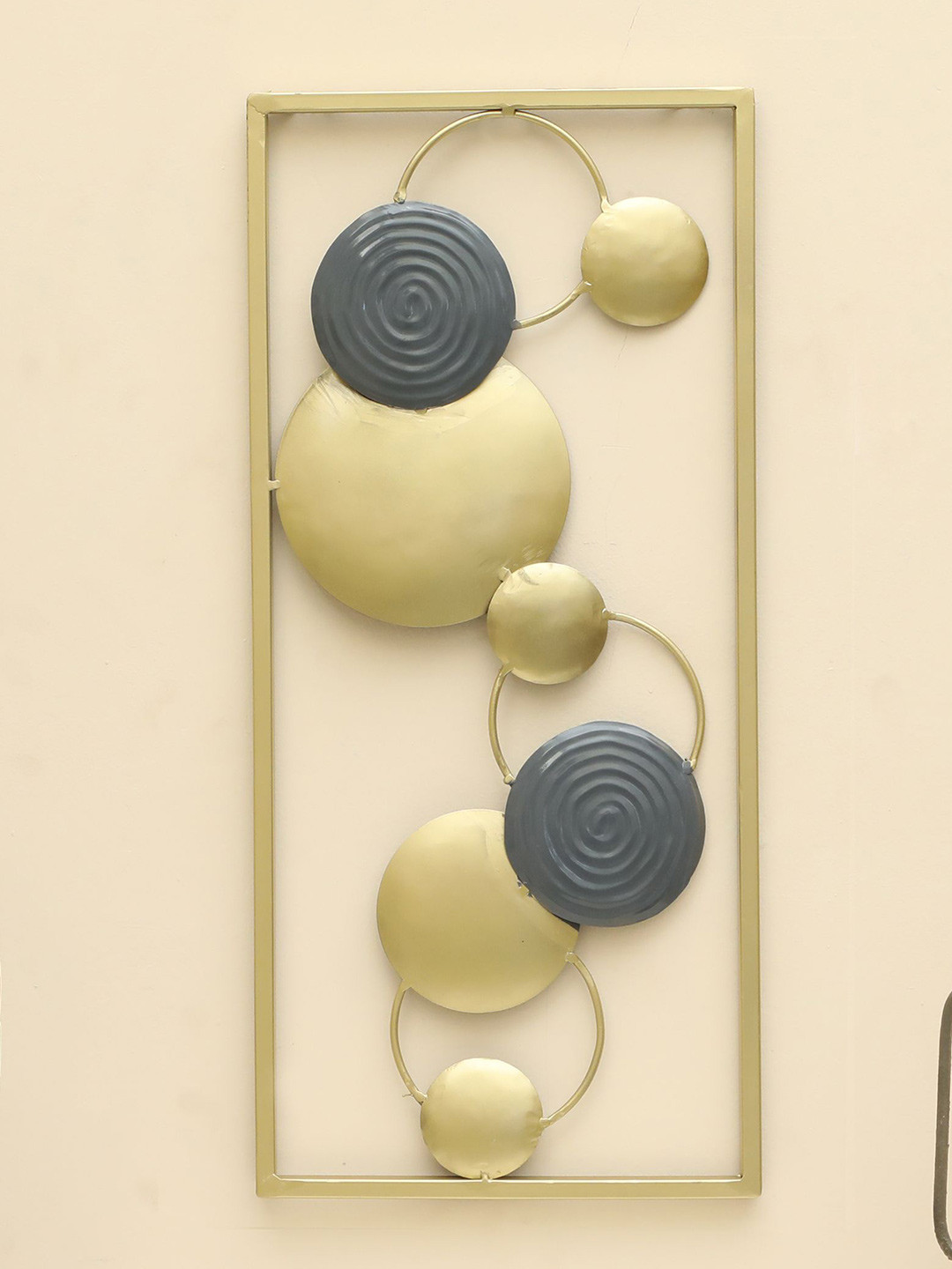vedas W-Hansika Metal Matte Hall Abstract Wall Decor-22In