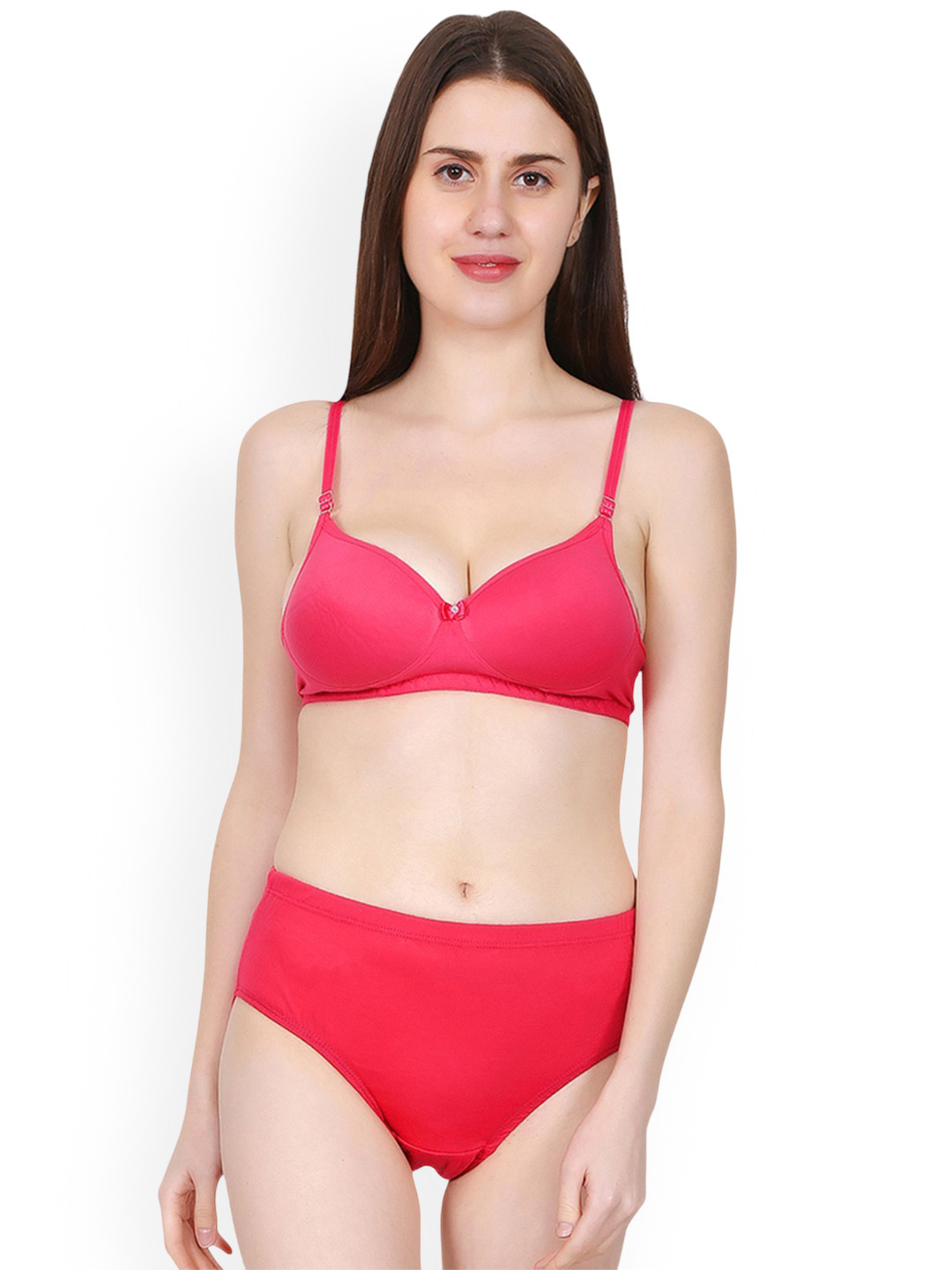 chia fashions Padded Lingerie Set - CHFS-PAD-PINK-30B