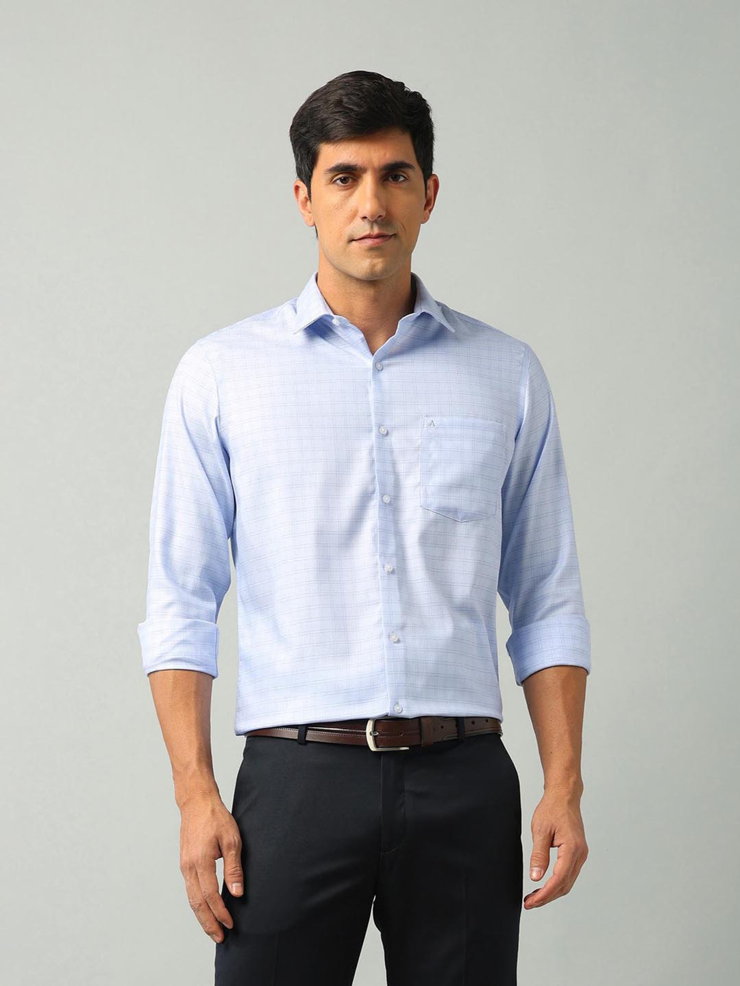 Arrow AutoPress Graph Checked Dobby Shirt