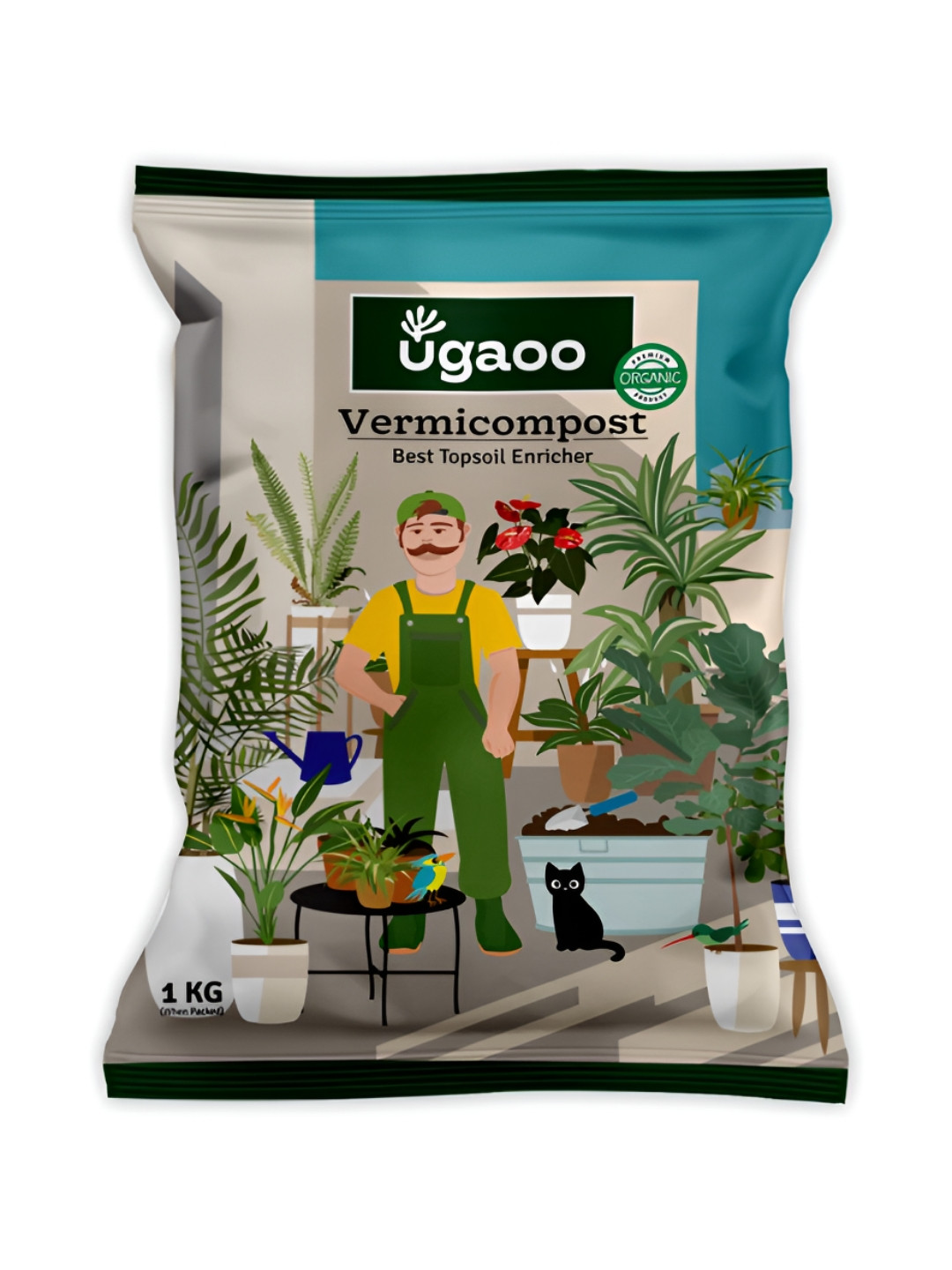 UGAOO Black Verm Compost - 1 Kg