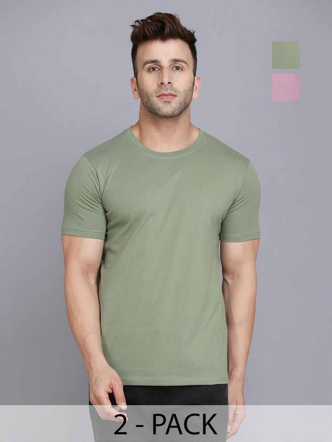 WOOSTRO Men 2 Slim Fit T-shirt