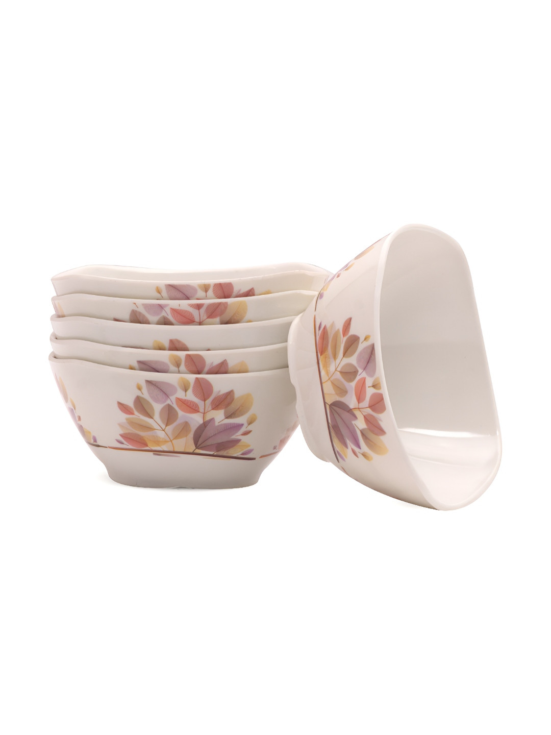 Bataniya Peach-Coloured 2025 6 Pieces Melamine Dishwasher Safe Serving Bowl