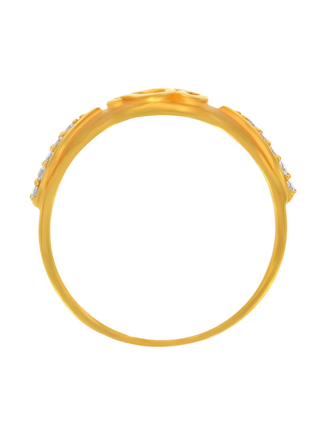 BHIMA 22K BIS Hallmark 916 Purity Yellow Gold Om Men Ring