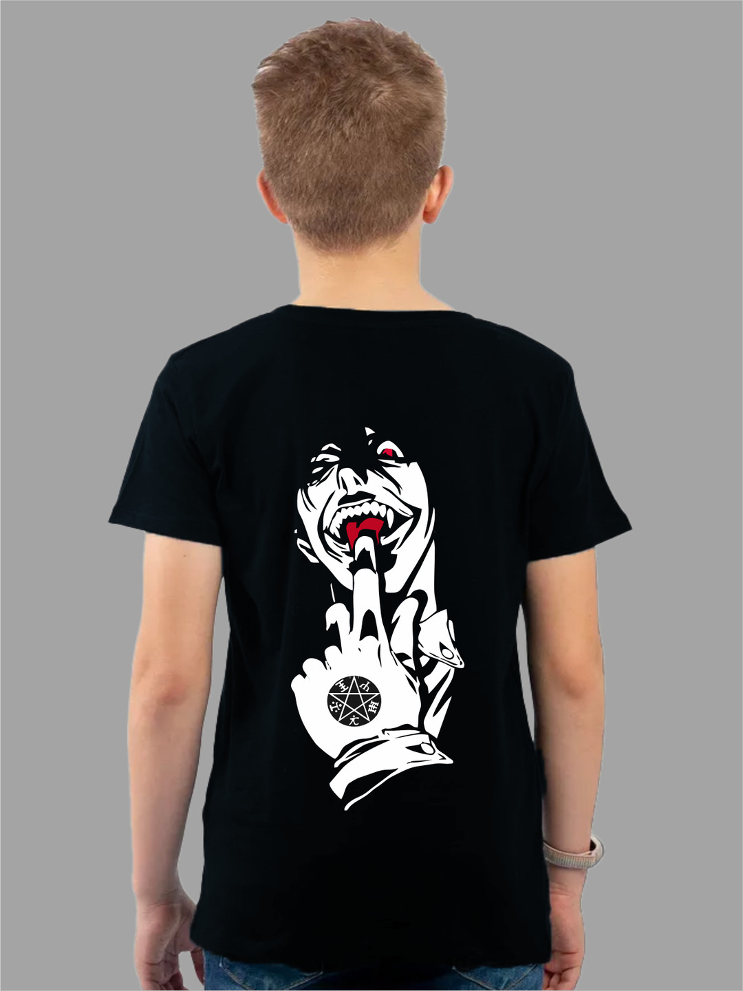 Uniplanet store Boys Regular Fit Graphic Printed Round Neck Cotton T-shirt