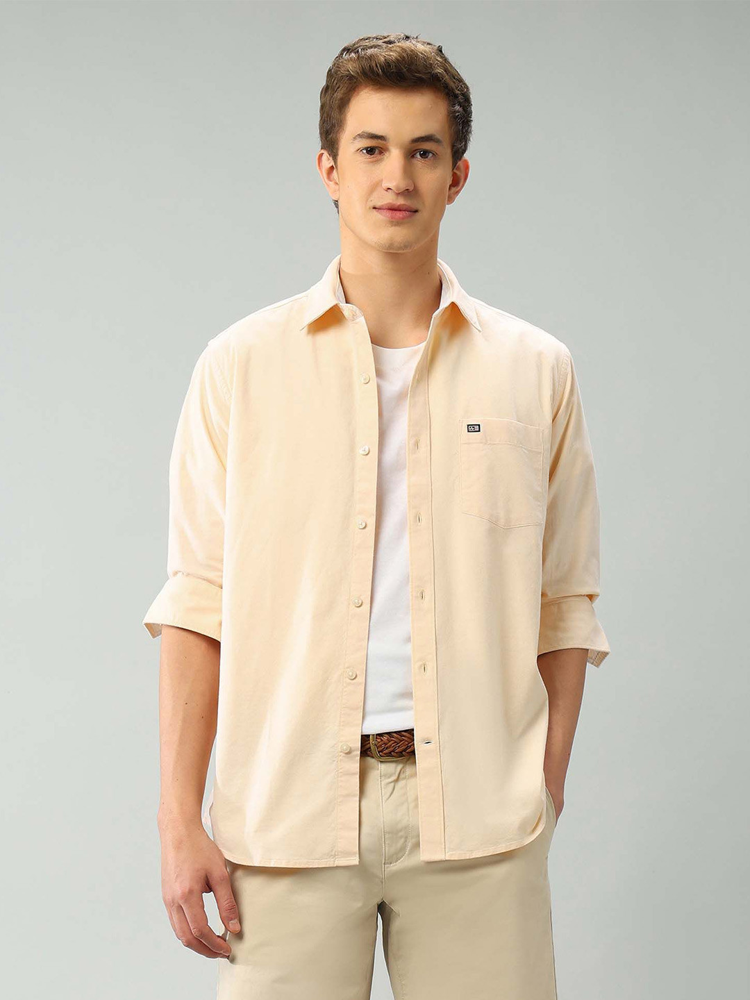 Arrow Sport Air Soft Manhattan Men Slim Fit Solid Casual Shirt