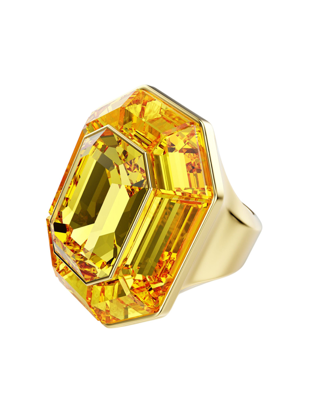 SWAROVSKI LUCENT Gold-Plated Crystal Studded Finger Ring