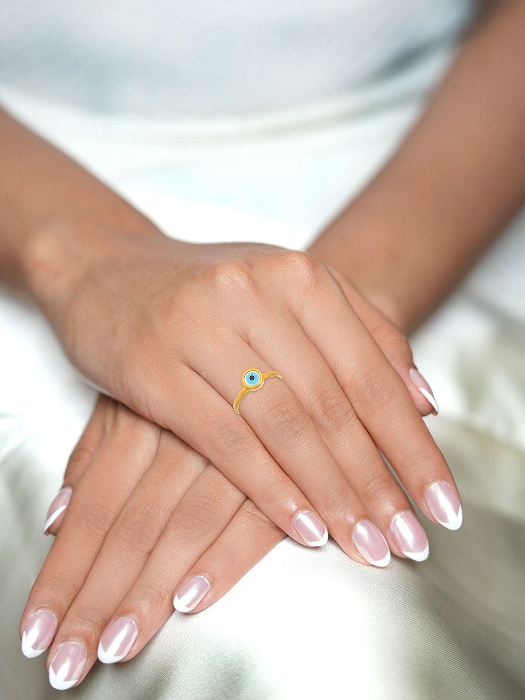 BHIMA 22K BIS Hallmark 916 Purity Yellow Gold Infinity Love Ring