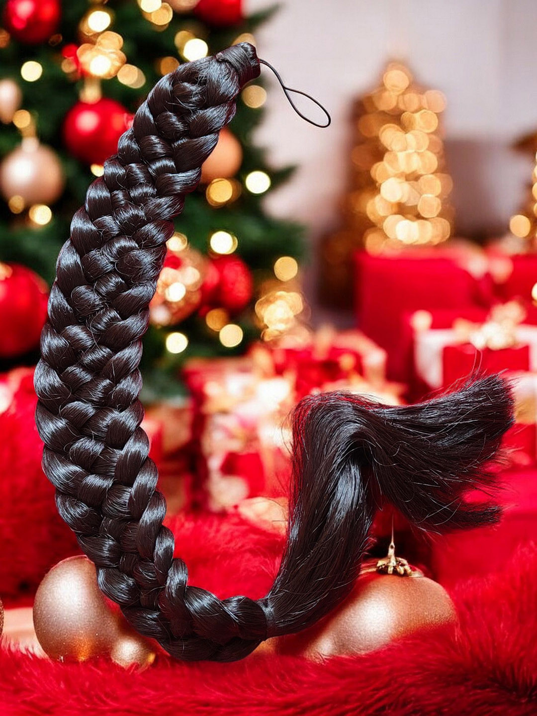 CHRONEX Tape In Straight Twists Hair Extension - Natural Brown - 24 Inch