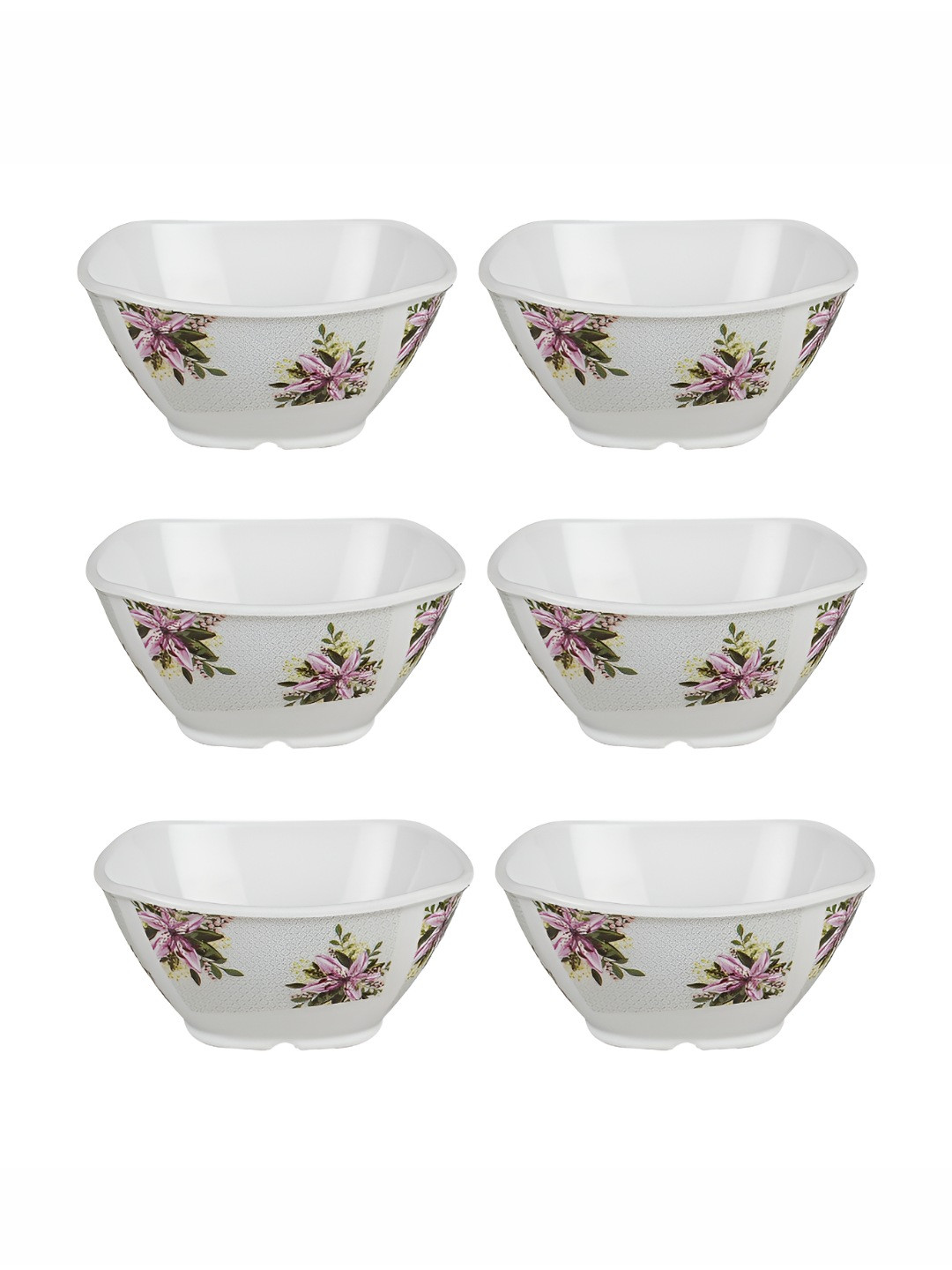 Bataniya Off White 2025 6 Pieces Melamine Dishwasher Safe Serving Bowl