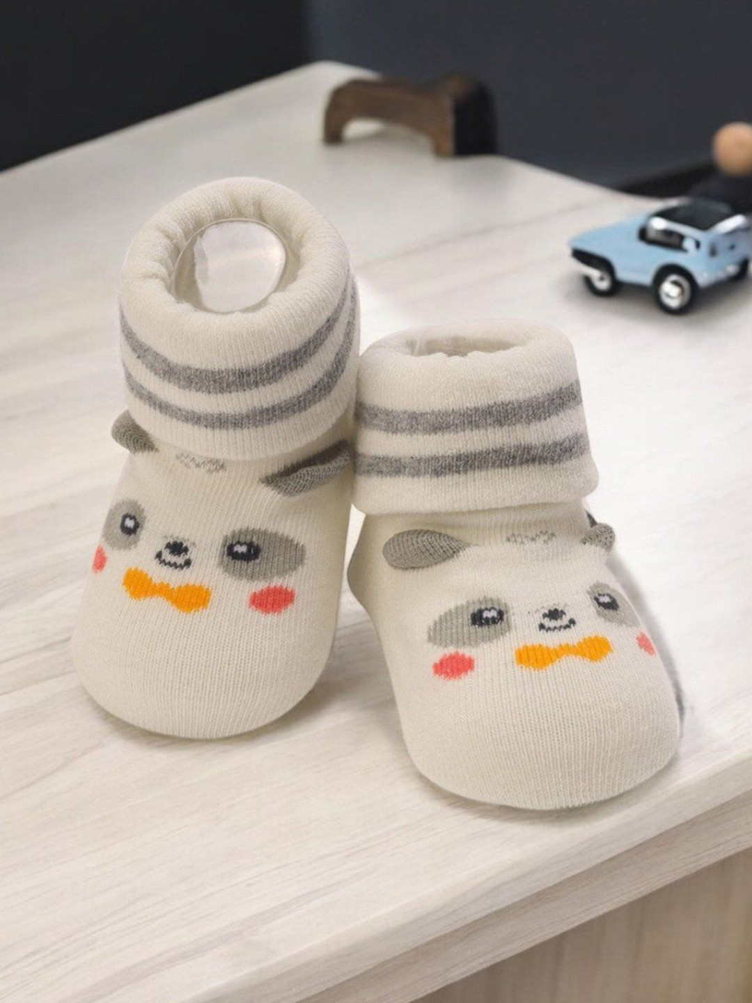 Yellow Bee Infant Boys Patterned Ankle Length Socks