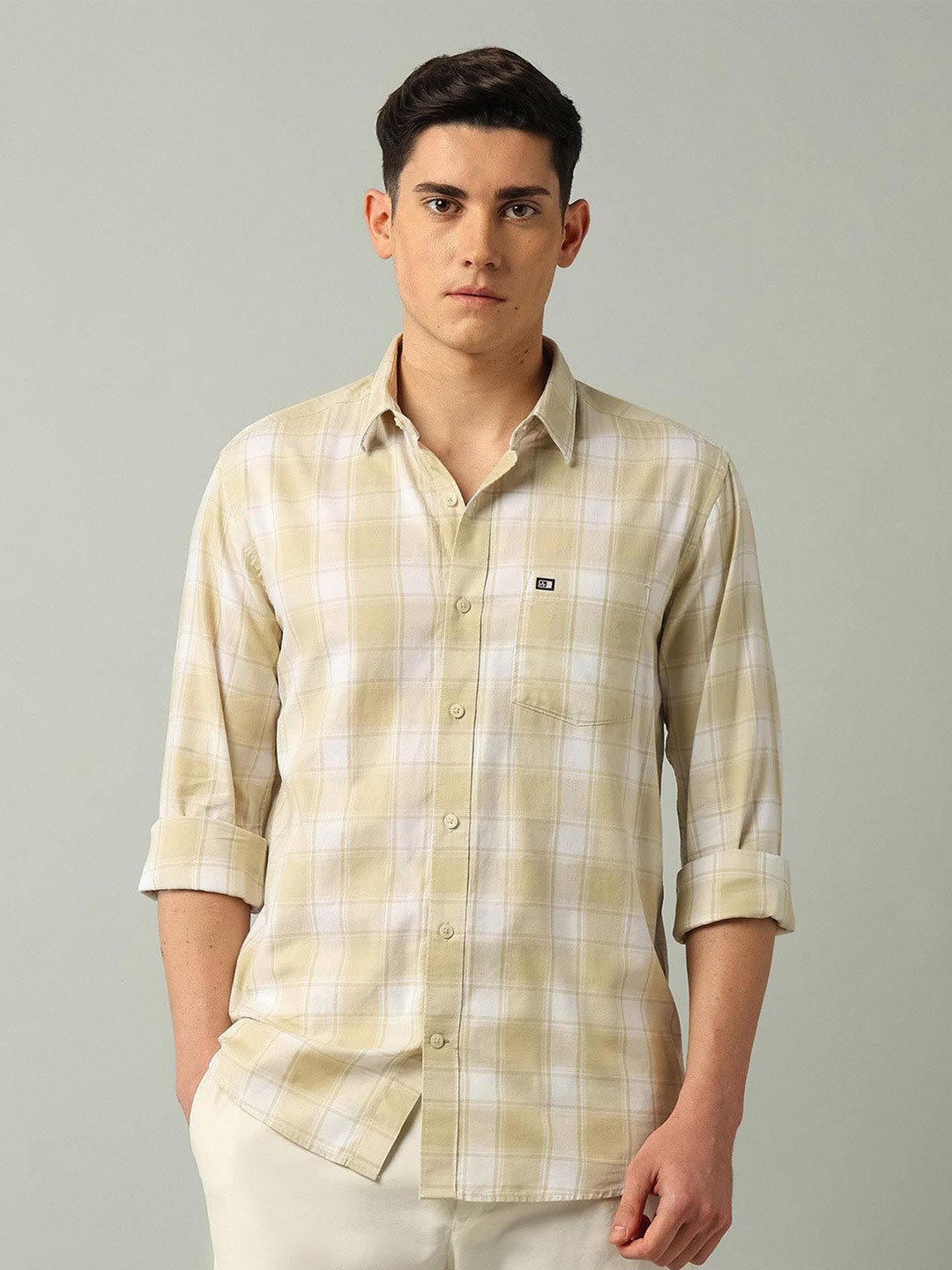 Arrow Sport Men Tartan Checked Pure Cotton Casual Shirt