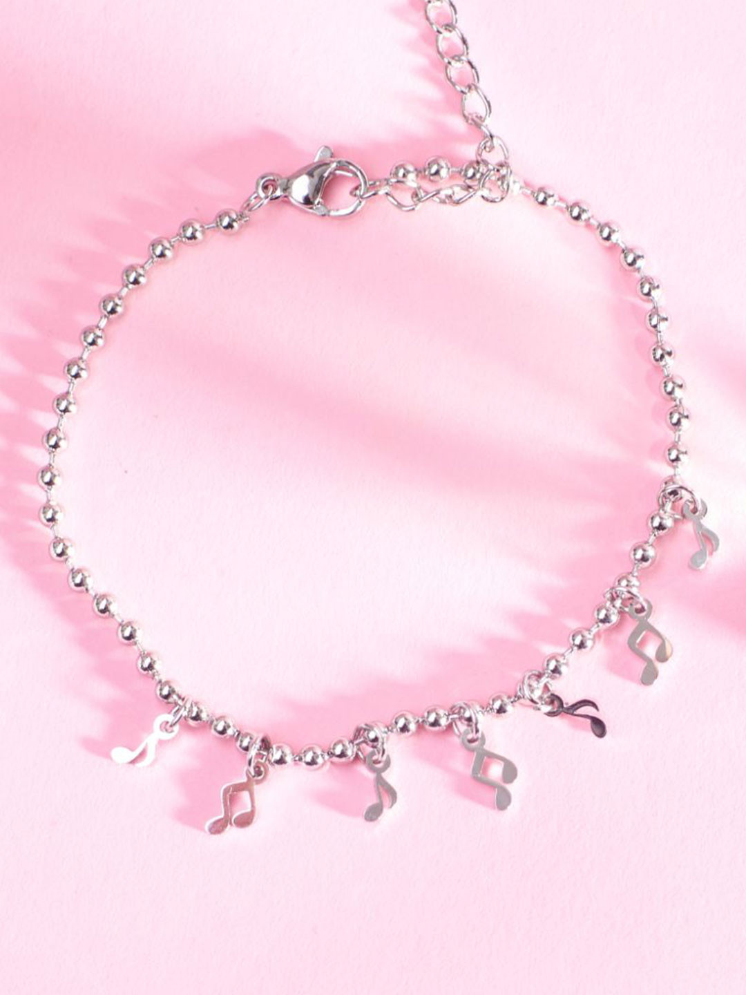 SALTY Women Stainless Steel Snugglepuff Charm Link Bracelet