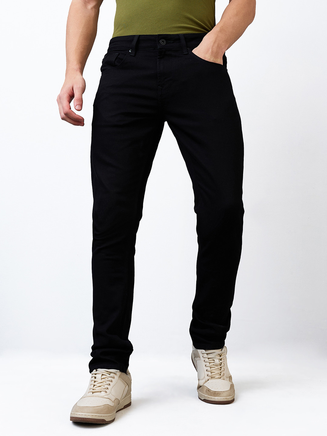 SPYKAR Men Slim Fit Low-Rise Low Distress Jeans