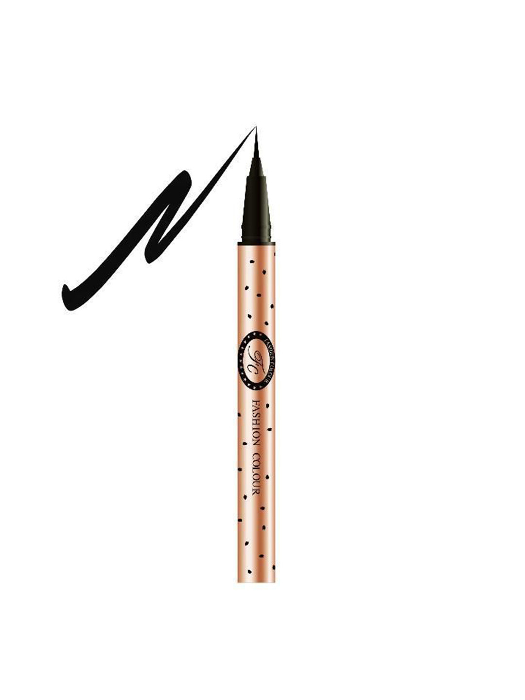 Fashion Colour Smooth Liquid Long Lasting Eyeliner- 1 ml- Black