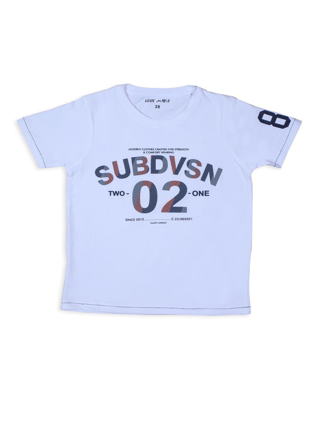 Little Marco Boys Sports Printed Applique T-shirt