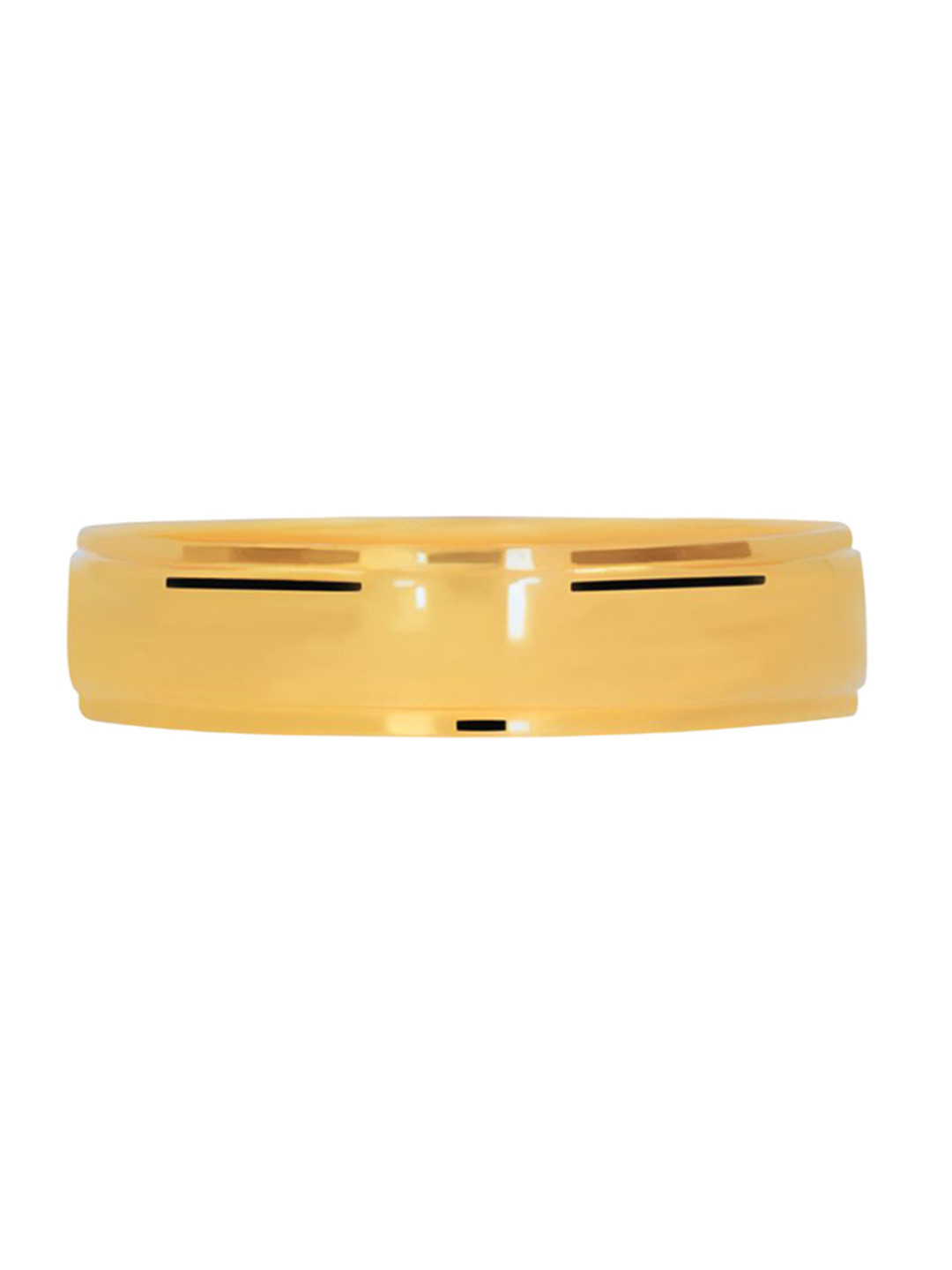 BHIMA 22K BIS Hallmark 916 Purity Yellow Gold Matte Plain Ring