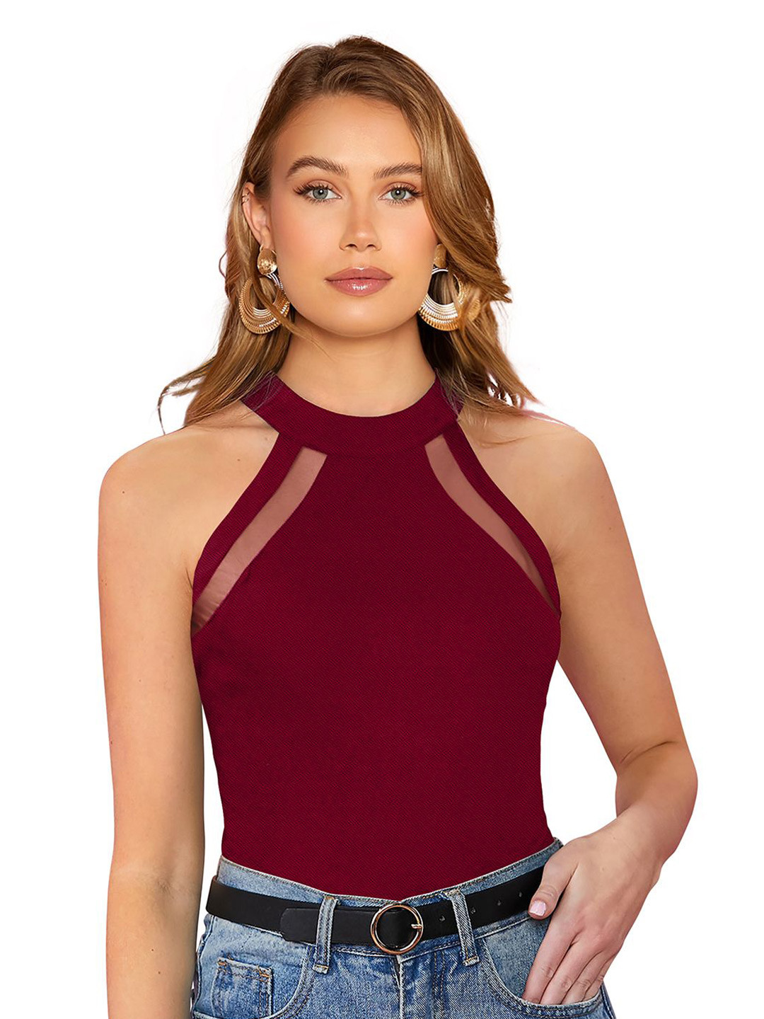 Fashion Care Round Neck Regular Top